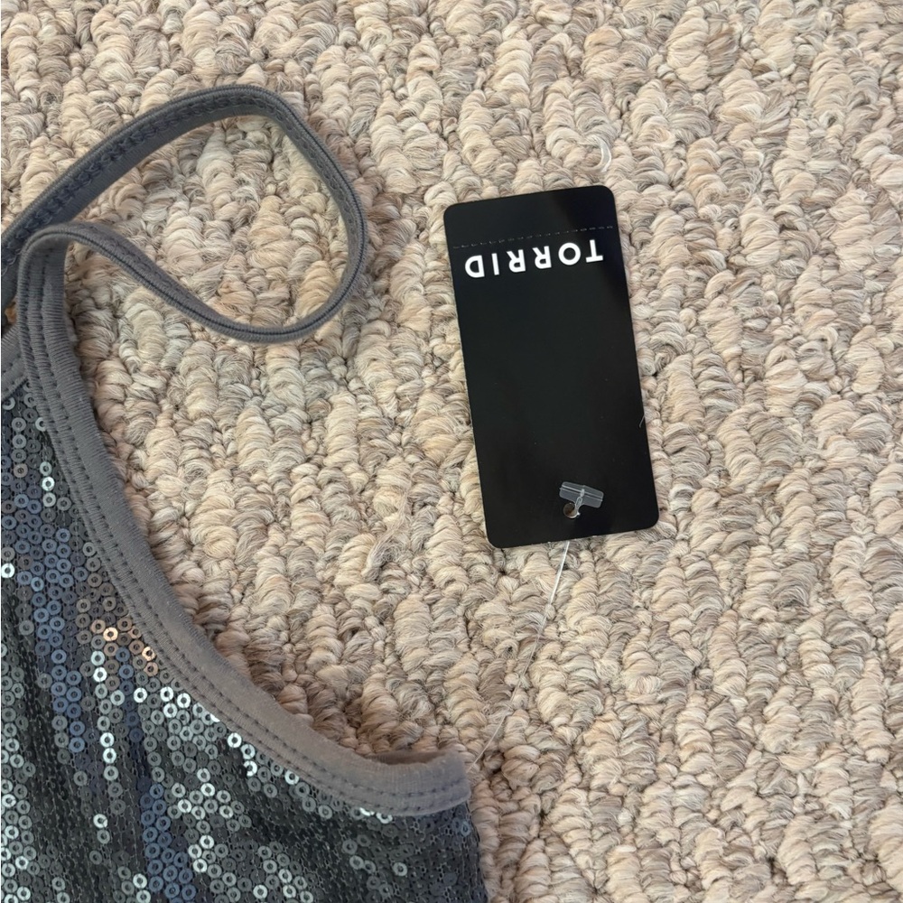 Torrid Shimmering Silver Cami Top - Picture 2 of 4